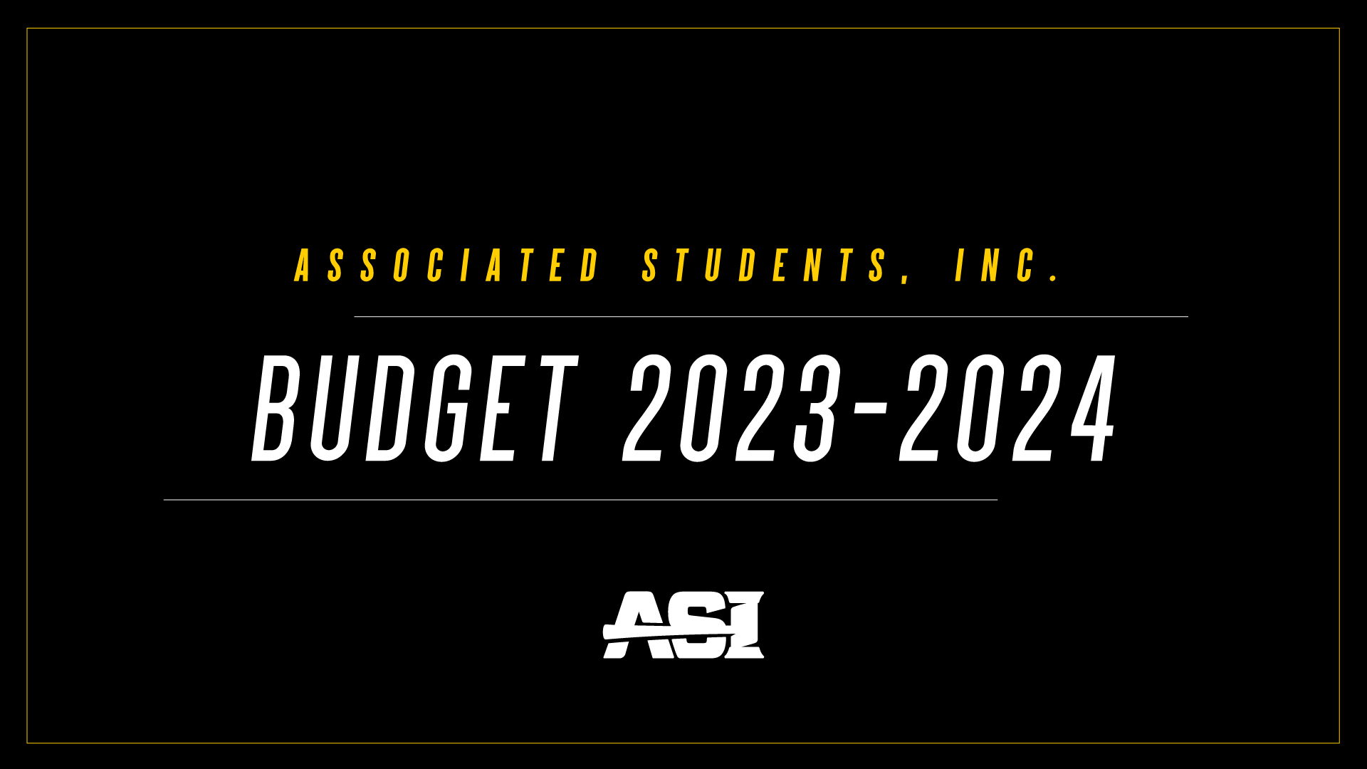 2023 – 2024 signed Budget