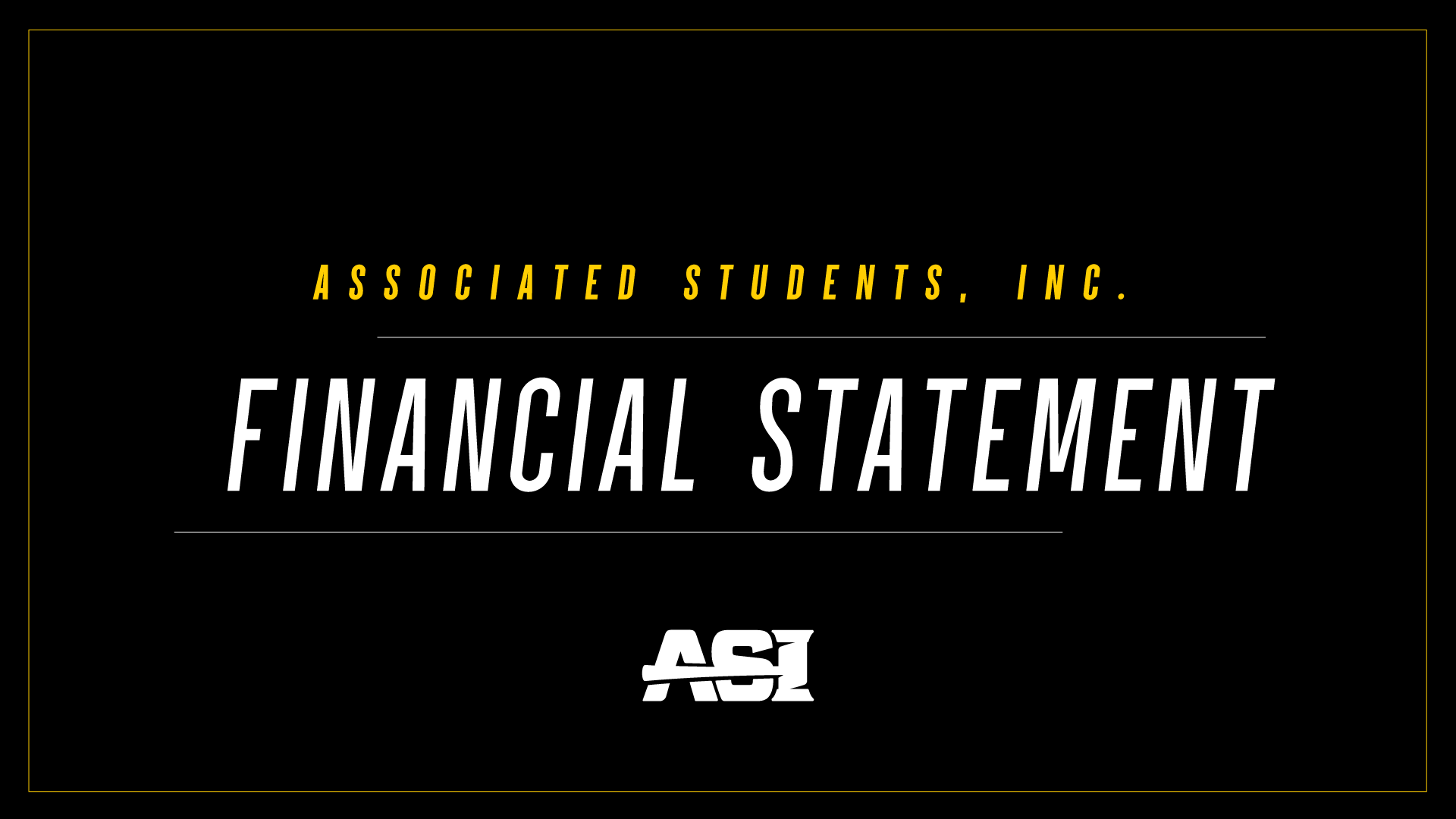 ASI Financial Statement
