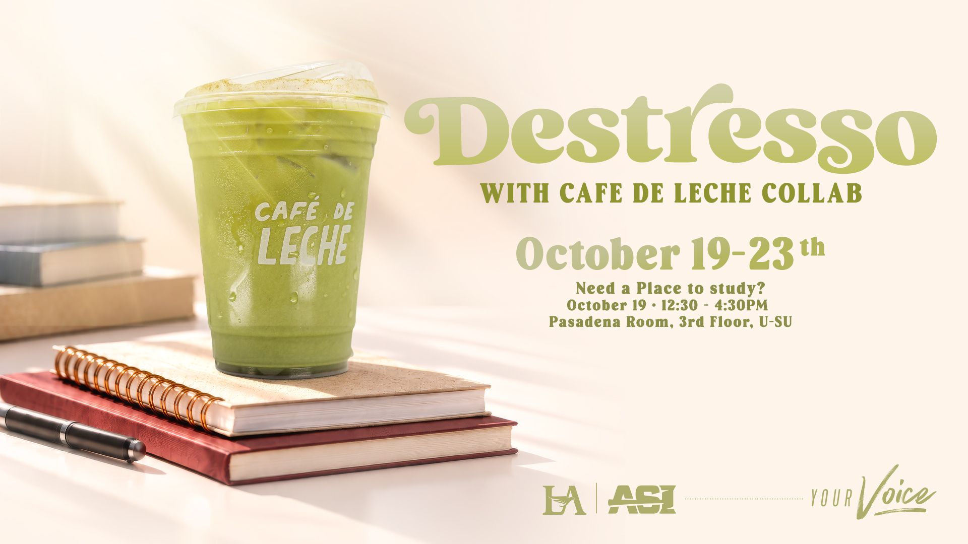 Destresso Image of a Coffee with matcha from Cafe de Leche