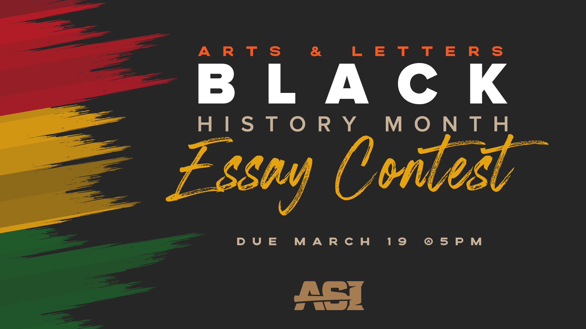 Black History Month Essay Contest Associated Students Inc. Cal State LA