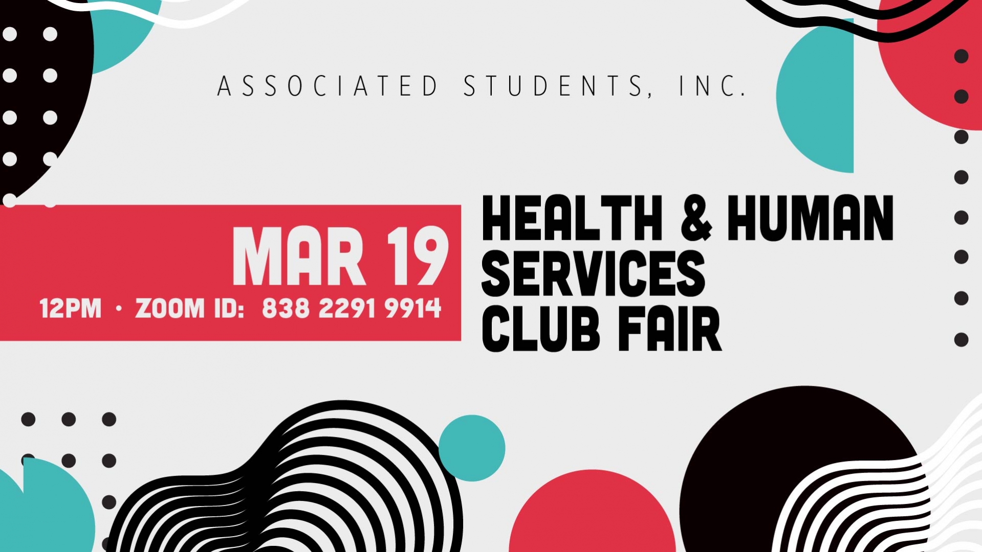 Health and Human Services Club Fair