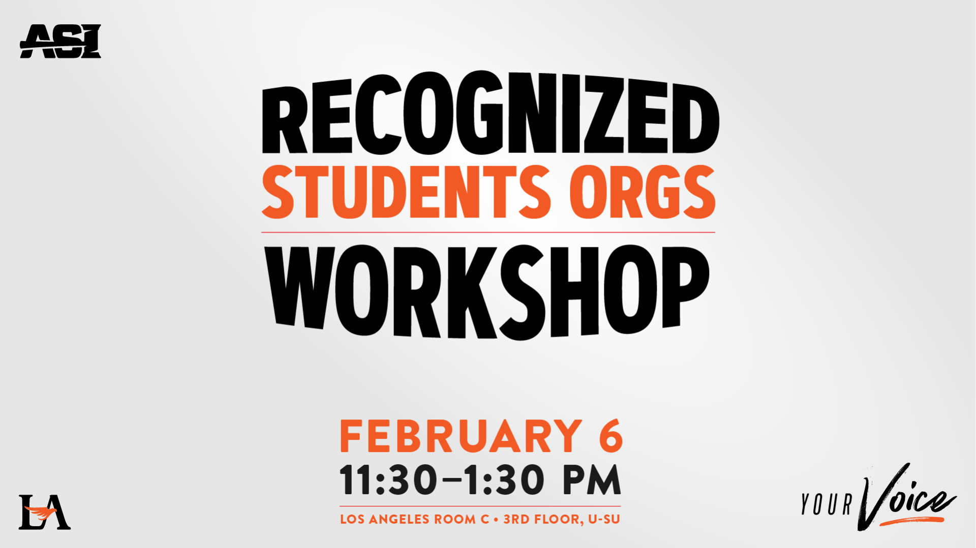 Recognized Students Orgs Workshop