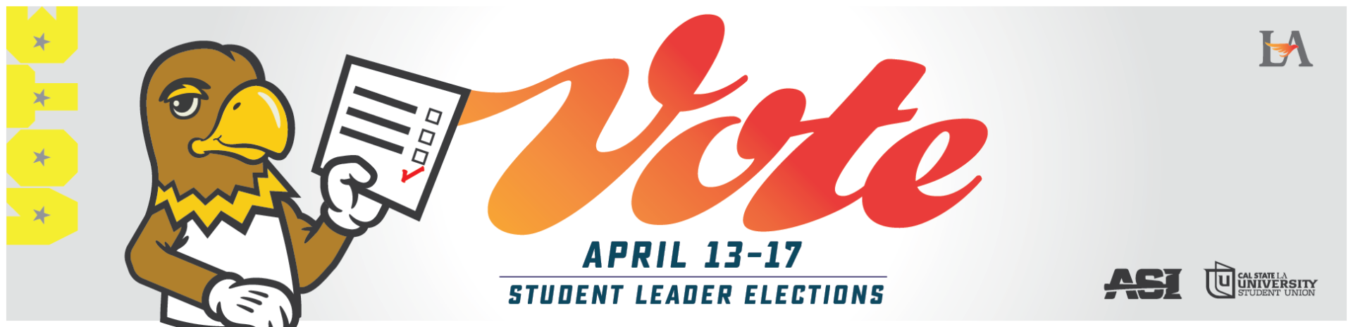 Vote April 13 -17 Student elections
